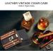 LYGA Real Leather Portable Cigar Humidor Men's Business Cigar Bag Portable Multi-Functional Cigar Bag 4 Cigar Storage Bag. - Buy Online on GoSupps.com