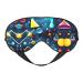 Abstract Science Chemistry Print Unisex Sleeping Eye Mask Soft Comfortable Light-Blocking Eye Mask Black