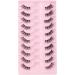 Glowingwin Half Lashes: Cat Eye False Eyelashes, Natural Look, 10 Pairs Corner Lashes, Handmade Reusable Mink Fluffy Lashes - Clear Band Half Lashes-09 - Buy Online on GoSupps.com
