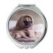 Mirror Compact Mirror Pug Dog Blanket Bed Face Animal Pet Funny pocket mirror portable mirror