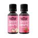 GymQueen Tasty Drops White Chocolate & Raspberry 2x30ml Flavour Drops without Calories White Chocolate + Raspberry 30 ml (Pack of 2)