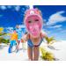 WSTOO Kids Full Face Snorkel Mask - 180 Degree Panoramic View, Anti-Fog, Anti-Leak, Camera Mount - Pink X-Small - Buy Online on GoSupps.com
