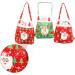 Anneome Santa Present 3pcs Christmas Candy Bag Candy Bags Christmas Drawstring Bag Decorative Hand Bags Backpack Bag - Buy Online on GoSupps.com