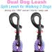 Mycicy Double Dog Lead Coupler Tandem Leash for Two Dogs No Tangle 360 Swivel Rotation Dual Strong Lead for Large Medium Small Puppy Dogs Large (1/2"D x 33"L) Pinkblue - Buy Online on GoSupps.com