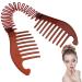 Xiton 1PC Bendable Plastic Hair Comb Ponytailer Hair Styling Tool Modern Banana Clip Interlocking Comb French Side Comb For Women Girls DIY Hair Style(Chocolate)