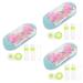 JECOMPRIS 3 sentences double -layer glasses case portable.