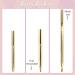 2-Piece Insertable Lip Brush Set - Double-Ended Lip Gloss Applicator & Concealer Brush - Portable Makeup Brushes in Gold & Silver - Buy Online on GoSupps.com