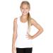 Sugarlips Girls Ribbed Seamless Tank Top (One Size, White)