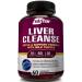 NutriFlair Liver Cleanse Detox & Support with Milk Thistle Detoxifier and Regenerator 60 Veggie Capsules (packaging may vary)