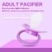 Adult Sized Purple Pacifier with Large Handle and Shield - BPA-Free - Buy Online on GoSupps.com