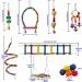 12Pcs Parrot Toys for Small Birds - Hammock Swing, Bell, Chewing Toys - Ideal for Budgies, Cockatiels, Parrots - Finches Accessories - Buy Online on GoSupps.com