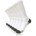 Women Diabetic Crew Socks Non-Binding Full Cushioned Moisture Wicking for Diabetes & Neuropathy Foot Loose Fit Dress Casual Sox Unisex women size 9-11 White-dgrey(3 Pairs)