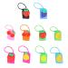 Silicone Keychain 10Pcs Roller Bottle Holder Sleeve Silicone Fruit Pattern Essential Oil Bottle Carrying Case Roll on Bottle Travel Cover with Rope(30ml) Keychain