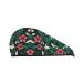 Flower Leaf Coral Velvet Dry Hair Cap Caps with Buttons for Drying Curly Long & Thick Hair Anti Frizz