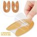 Healvian 4 Pairs Transparent Heel Pad Insoles for Women & Men - Silicone Plantar Heel Cups for Overpronation & Comfort - Half Shoe Accessories - Buy Online on GoSupps.com