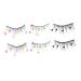 FOMIYES 15 Pairs Sequin False Eyelashes Fake Lashes Flower False Eyelashes Fake Eyelashes False Lashes Pride Outfit Color Lashes Lashes with Girl Eyelash Butterflies Sequins Eyelashes Miss