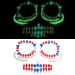 Colorful Glow in the Dark Face Jewels Stickers for Halloween | Rhinestone Clown Face Gem Decorations for Kids & Adults - Buy Online on GoSupps.com