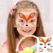 8pcs Kids Animal Face Tattoo Set - Water Transfer Butterfly Sticker for Halloween & Parties - Buy Online on GoSupps.com
