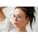 FONHCOO Women s Blue Light Filter Glasses | TR90 Anti-Fatigue Computer & Gaming Glasses | Stylish Champagne Frame & Prescription-Free - Buy Online on GoSupps.com