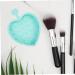 FOMIYES 3pcs Makeup Brush Cleaning Pad makeup cleaning brush scrubber silicone scrubbers Brush cleaning tool eye shadow brush mat silicone makeup mat Dryer Silica gel Heart-shaped 12x9cmx3pcs Light Greenx3pcs - Buy Online on GoSupps.com
