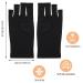 simarro Anti-UV Gloves for Gel Nail Lamp Professional UPF50+ UV Protection Gloves for Manicures UV Sun Protection Fingerless Gloves Protect Hands from UV for Light(Black Fingerless) - Buy Online on GoSupps.com