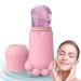 Ice Roller for Face  Facial Roller Skin Care Tool  Silicone Ice Roller Mold for Face Eyes  Gua Sha Massage Brightening  Firming  Shrink Pores  Stress Relief  Reduce Wrinkles and Pain Relief (Pink)