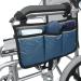 Wheelchair Side Storage Bag Wheelchair Side Organizer Storage Bag Wheelchair Pouch Bag with Cup Holder Armrest Accessories fit for Most Rollator Walkers Electric Wheelchairs. (blue) - Buy Online on GoSupps.com