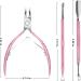 Professional Stainless Steel Cuticle Trimmer & Pusher Set - Durable Manicure & Pedicure Tools in Pink - Buy Online on GoSupps.com