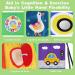 Vicloon Baby Soft Books Black and White Baby Bath Cloth Book High Contrast Foldable Soft Fabric Quiet Book Touch and Feel Crinkle Cloth Books for Babies Infants Toddlers First Book (Goose) - Buy Online on GoSupps.com