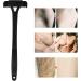 Brnoo Back Razor for Men - Professional Back & Body Hair Cutter with Extra Long Handle Lightweight & Foldable - Black (Blade Not Included) - Buy Online on GoSupps.com