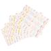 Lurrose labels for essential oils Colorful stickers for bottles for bottles with essential oils waterproof accessories for essential oils for perfume bottles (5 sheets)