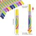 MSDADA Hair Chalk Pens - 12 Pcs Temporary Hair Color Dye for Girls - Perfect Gifts for Christmas, Birthday, Easter, Halloween - Purple, Blue, Red, Green, Yellow & More - Buy Online on GoSupps.com