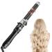 TANSHINE Automatic Rotating Curling Iron 1.1 Inch Large Barrel Hair Waver Curling Wand for Long Hair Electric Auto Big Self Curler with Adjustable Heat Settings Spinning Curling Iron 28mm Barrel Black 1.1IN Black