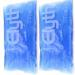 2x XXL cooling pads for children & adults - cold warm compress |29x12cm |Cooling pain modern blue -gel - cooling pack for insect bites bruises & other injuries