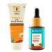 Pilgrim Vitamin C combo: 10% Vitamin C Serum (30ml) & Australian Kakadu Plum Gel Face Wash (100ml) | Glowing skin | Reduces Dark Spots | Evens Skin Tone & Enhances Glow