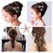 Exclusive 3-Piece Hair Clip Set with Pearls & Rhinestones | Elegant Headdresses & Hairpins for Women & Girls | Perfect Bridal & Flower Girl Accessories - Buy Online on GoSupps.com