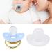 Buy Heart Shaped Baby Pacifier with Shiny Rhinestones - Soft Light Infant Nipple (Blue) | International Shipping - Buy Online on GoSupps.com