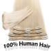20in Long Hair Extensions Clip in 100% Real Remy Human Hair 70g #70 Bleach White 8pieces Straight -Basic Thickness - Buy Online on GoSupps.com
