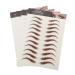 SOESFOUFU Eyebrow Decals 4 Sheets Waterproof Eyebrow Stickers Hair Decals 4d False Eyebrows Cosmetics Post Paper 6d Make up 21x14.8cm Brown