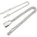 Mumaya Women's Chocker Necklace with Lock Pendant Stainless Steel Chain Necklace Lock Key Pendant Pendant Necklace Couple Padlock Necklace - Buy Online on GoSupps.com