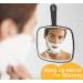 HEYISSU Extra Large Hand Mirror with Handle - 9 W x 12.4 L - Perfect for Shower and Shaving - Buy Online on GoSupps.com