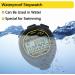 FCXJTU Waterproof Digital Stopwatch - 20 Rounds Memory Silent Large Display for Sports & Swimming Training - Buy Online on GoSupps.com
