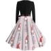 Women's Christmas Long Sleeve Dress - Casual Hooded Tunic Top & Festive Sweater - Pink XL - Buy Online on GoSupps.com