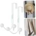 Hemoton 2pcs Double Hook Coat Hangers Towel Rack Clothes Hangers Hooks Door Hook Hanger Nail Hat Hook 14x9cm White - Buy Online on GoSupps.com