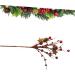 HOMSFOU Holly Berry Stems Xmas Floral Ornament Christmas Berry Pinecone Mini Berry Pine Cone Fake Red Berries Christmas Picks and Sprays Artificial Pine Spray Props Christmas Tree - Buy Online on GoSupps.com