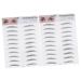 Didiseaon 2pcs 3d Eyebrow Stickers Eyebrow Stencil Stick on Brows Imitation Eyebrow Template 6 Proof