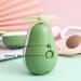 UNAGLAM Mini Avocado-Shaped Makeup Mirror with LED Light & Fan, USB-Rechargeable- Pink 2 - Buy Online on GoSupps.com