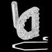 Plating English Letter D Teeth Brace Cosplay Halloween Party Teeth Decoration Jewelry (Silver Color) - Buy Online on GoSupps.com