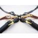 Buy PS Horse Spanish Baroque Stirrup Leathers - Black with Gold/Silver Fittings | International Shipping Available - Buy Online on GoSupps.com