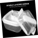 HOLIDYOYO Box Box Lunchbox Bento Container Lunch Boxes Lunch Holder White Compartment Box Pp Double Layer 15.8X15.8X14.3CM 10TUI4923B White 15.8X15.8X14.3CM - Buy Online on GoSupps.com